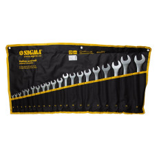 Ключ Sigma рожково-накидной 20шт 6-32мм CrV satine (тк чехол) (6010171)