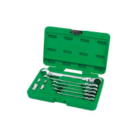 Ключ Toptul трещоточный комбинированный с шарниром (GAAI1003)