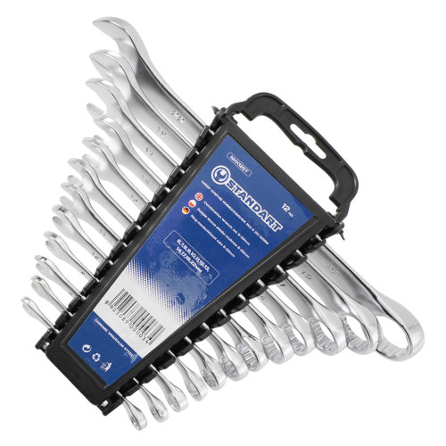 Ключ Стандарт комбінований 6-22 мм 12 шт на холдері (NKK12ST) – Стандарт