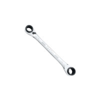 Ключ Toptul накидной с двойной трещоткой 72 зубца Pro-Series 16x19-17x18, 230мм (ABAD1619)