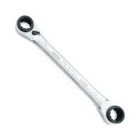 Ключ Toptul накидной с двойной трещоткой 72 зубца Pro-Series 8x11-10x9м, 150мм (ABAD0811)