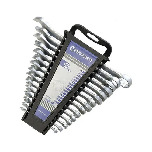 Ключ Стандарт комбінований 6-22 мм 15 шт. на холдері (NKK15ST) – Стандарт