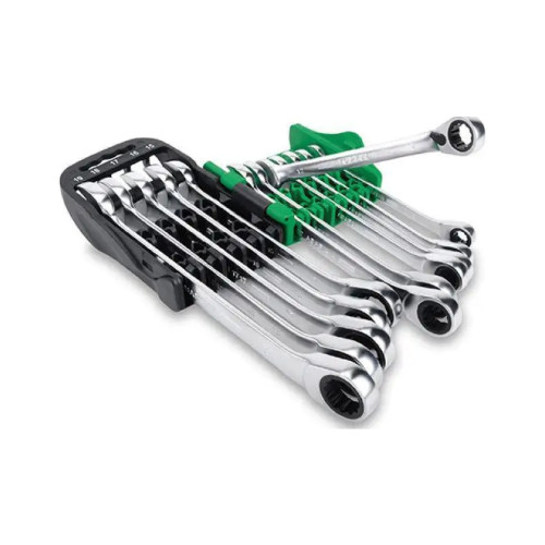 Ключ Toptul тріскачковий реверсивний 8-19мм 10шт. на холдері (GSAQ1001) – TOPTUL (вид 1)