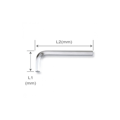 Ключ Toptul шестигранный Г-обр. 2-19мм 14шт. в чехле (GPAQ1401) – TOPTUL (вид 2)
