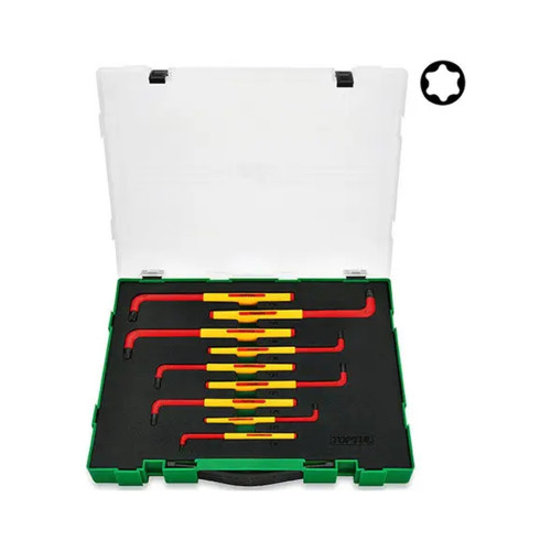 Ключ Toptul TORX діелектричний VDE 9 шт. T10-T50 (GZC0911) – TOPTUL