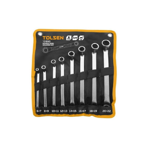 Ключ Tolsen накидной 8 шт 6-22 мм в чехле Профи (15895) – Tolsen