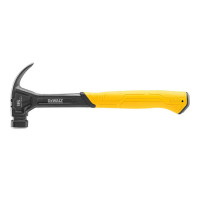Молоток DeWALT CURVE-CLAW, цельнометаллический, 454 г, с гвоздодером (DWHT51002-0)