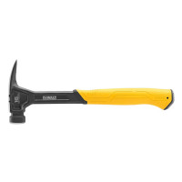 Молоток DeWALT RIP-CLAW, цельнометаллический, 454 г, с прямым гвоздодером (DWHT51003-0)