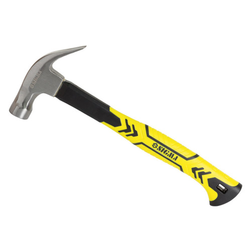 Молоток Sigma с гвоздодером 450г фиберглассовая ручка (магнит) (4315011) – Sigma
