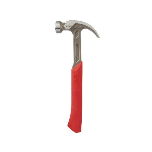 Молоток Milwaukee сталевий з прямим гвоздодером 570 гр, рукоятка SHOCKSHIELD (4932478654) – Milwaukee