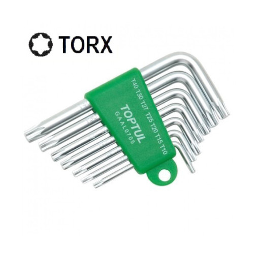 Набір інструментів Toptul ключів TORX Г-обр. T10-T40 7од. (GAAL0705) – TOPTUL