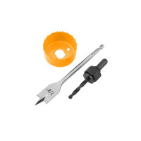 Набор инструментов Tolsen по дереву для установки замков, 22-54мм (75868)