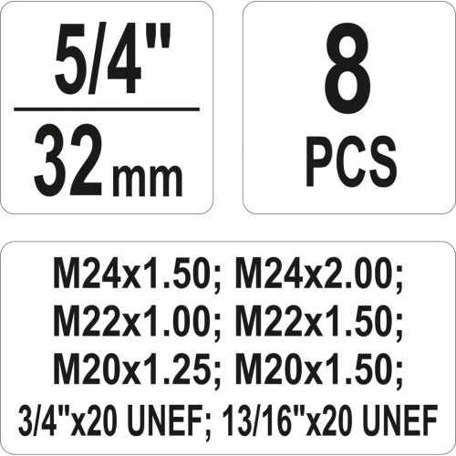 Набір інструментів Yato для ремонту різьби на болтах YT-17695 (YT-17695) – YATO (вид 4)