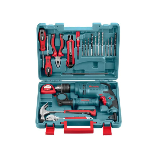 Набор инструментов Ronix с ударной дрелью 650Вт (RS-0001) – Ronix