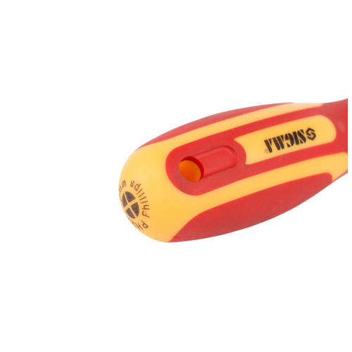 Отвертка Sigma диэлектрическая крестовая PH2x100мм 1000В CrV (4008161) – Sigma (вид 4)