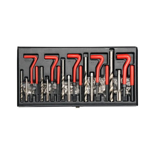 Набор инструментов Yato для ремонта резьбы М5х0,8х6,7; M6х1, 0х10,8; М8х1,25х10,8; М10х1,5х13,5; M12х1,75х16,3 (YT-1763) – YATO