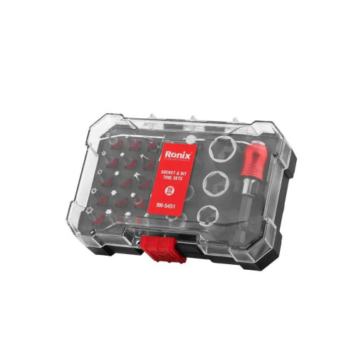 Набор инструментов Ronix головок и бит, 28 шт. (RH-5451) – Ronix