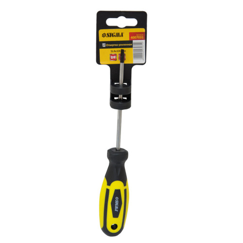 Викрутка Sigma посилена шліцьова SL4x100мм CrV (4007031) – Sigma (вид 1)