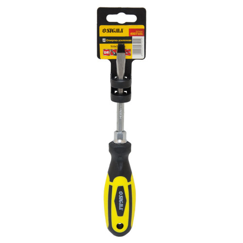 Отвертка Sigma усиленная шлицевая SL6x100мм под ключ CrV (4007101) – Sigma (вид 1)