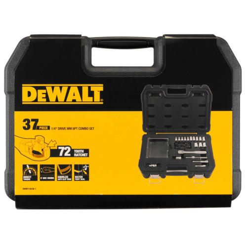 Набор инструментов DeWALT головок и бит 1/4", 37 шт. (DWMT19238-1) – Dewalt (вид 3)