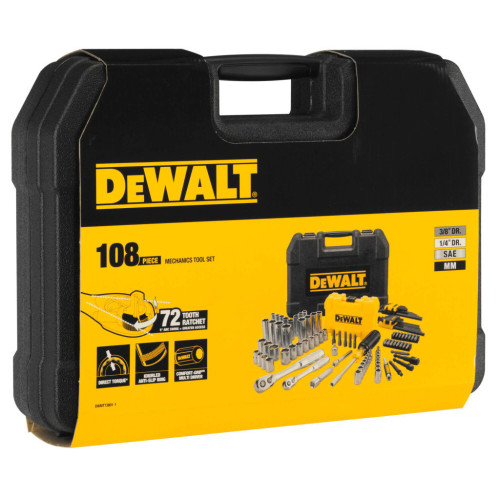 Набір інструментів DeWALT 1/4" и 3/8", 108 шт. (DWMT73801-1) – Dewalt (вид 3)