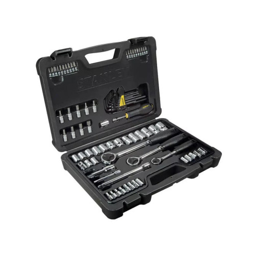 Набір інструментів Stanley Maxi-Drive торцевих 1/4", 3/8", 1/2", 80 предм. (STHT0-73930) – Stanley