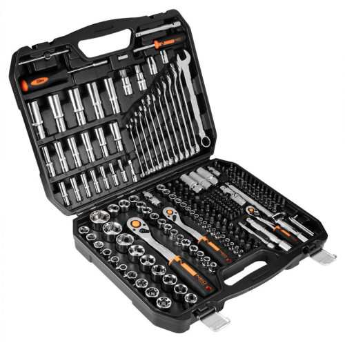 Набор инструментов Neo Tools 219шт, 1/2", 1/4", 3/8", CrV, кейс (10-076) – Neo Tools