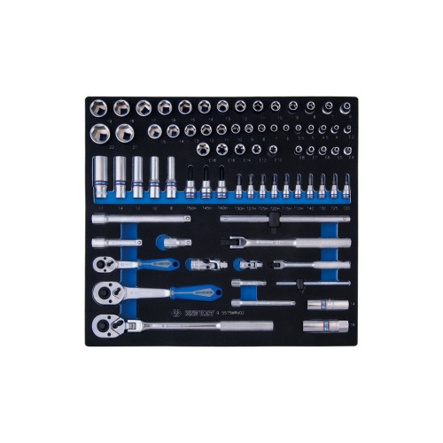 Набор инструментов KING TONY 1/2" 75 шт. шестигранных (9-5575MRV02) – KING TONY