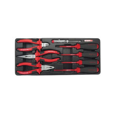 Набор инструментов Toptul диэлектрических (1000V) 8 шт. в ложементе (GAAT0809)