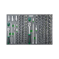 Набор инструментов Toptul в ложементе 3/8", 1/2" 104шт. (GEDA429)