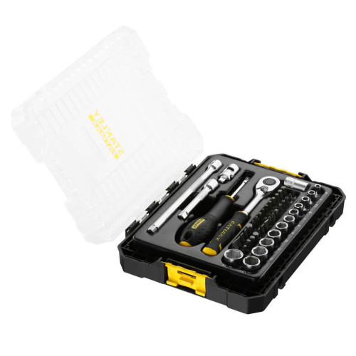 Набор инструментов Stanley FatMax Maxi Drive торцевых 1/4", шестигранных, 48 шт., кейс (FMMT98101-0) – Stanley