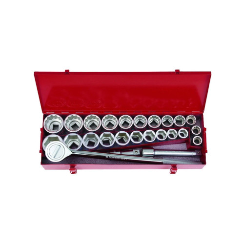 Набір інструментів KING TONY 3/4" 25 шт. 22-50 мм 7/8"-2" (шестигранних, 12-гранних) (6325CR01) – KING TONY