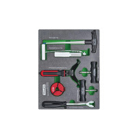 Набор инструментов Toptul для демонтажа стекол 7 шт. (в ложементе, тип B) (GEB0708)