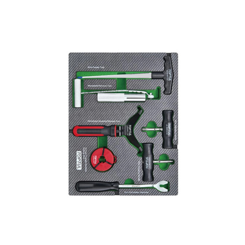 Набор инструментов Toptul для демонтажа стекол 7 шт. (в ложементе, тип B) (GEB0708) – TOPTUL