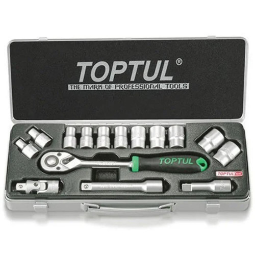 Набір інструментів Toptul 1/2" 15од. (6-гр.) (GCAD1502) – TOPTUL