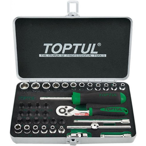 Набор инструментов Toptul професійний 1/4" 38од. (GCAD3801) – TOPTUL