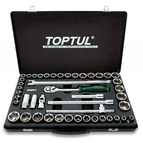 Набір інструментів Toptul 1/2" дюйм+метр. 46 од. (GCAD4601) – TOPTUL