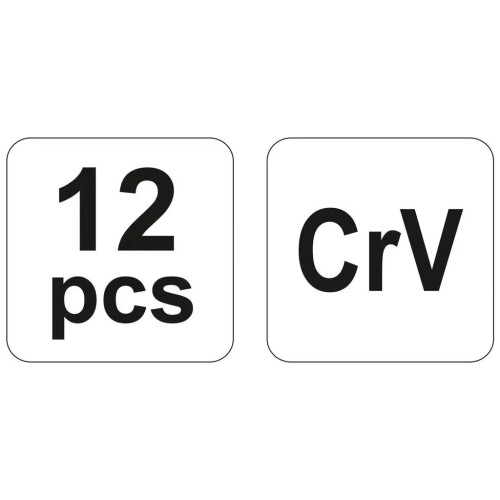 Набор инструментов Yato зубил и кернов 12 шт. (YT-4714) – YATO (вид 2)