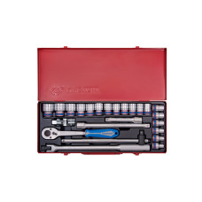 Набор инструментов KING TONY 1/2" 24 шт. шестигранных с принадлежностями (4526MR03)