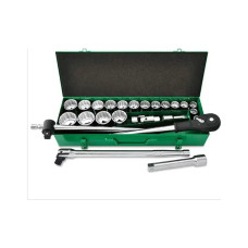Набор инструментов Toptul дюймовых с трещоткой 3/4" 24шт. (12-гр.) (GCAD2405)