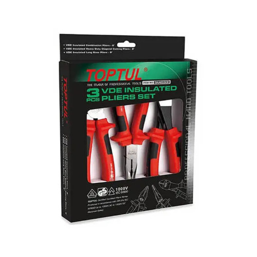 Набір інструментів Toptul діелектричних 3шт. VDE 1000V (GAAE0308) – TOPTUL