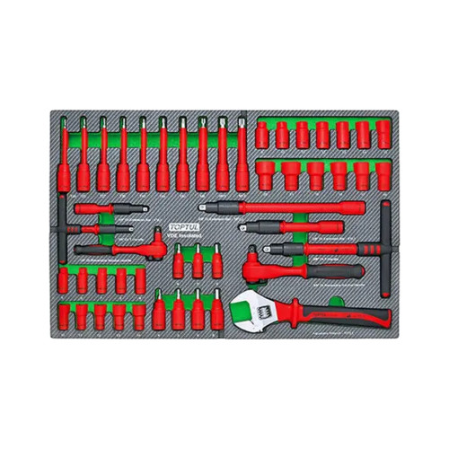Набор инструментов Toptul изолированных VDE 48шт. в ложементе (GED4863) – TOPTUL