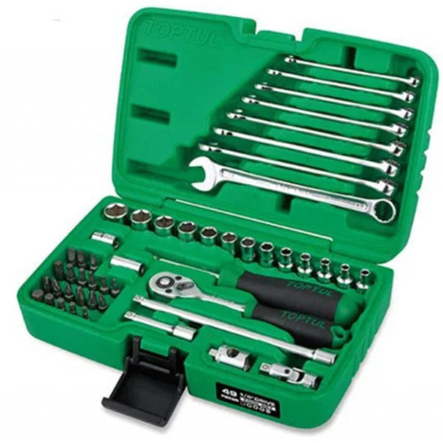 Набір інструментів Toptul 1/4" + ключі 49од. (GCAI4901) – TOPTUL