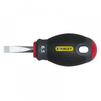 Отвертка Stanley FatMax Stubby, SL6,5 х 30мм, укороченная с параллельным жалом под прямой шлиц. (0-65-404)