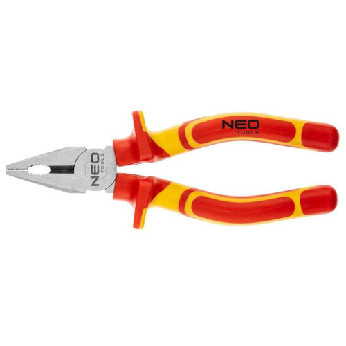 Плоскогубці Neo Tools 180 мм, 1000 В, CrV, поліровані (01-221) – Neo Tools