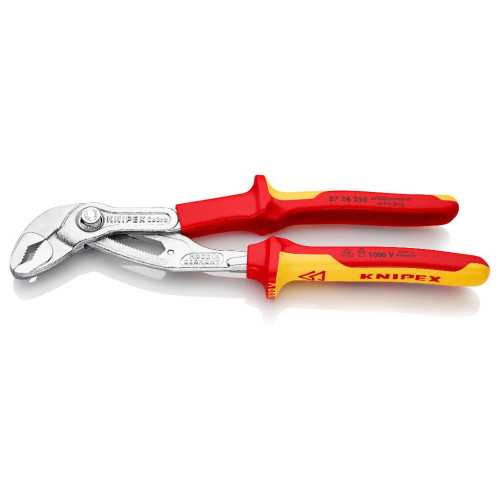 Клещи KNIPEX сантехнические Cobra VDE 87 26 250 (электроизолированные 1000V) (87 26 250) – KNIPEX