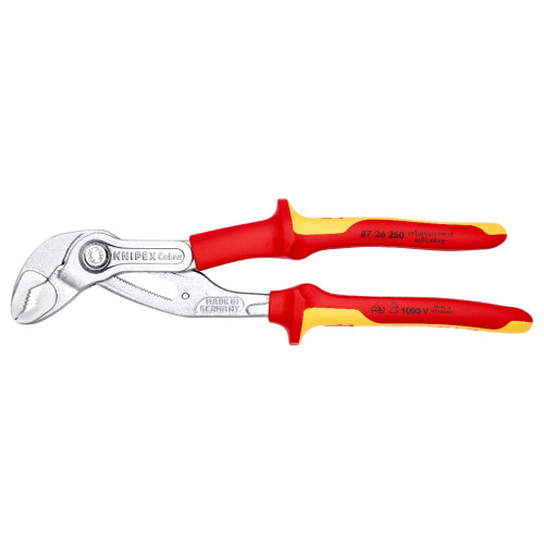Клещи KNIPEX сантехнические Cobra VDE 87 26 250 (электроизолированные 1000V) (87 26 250) – KNIPEX (вид 2)