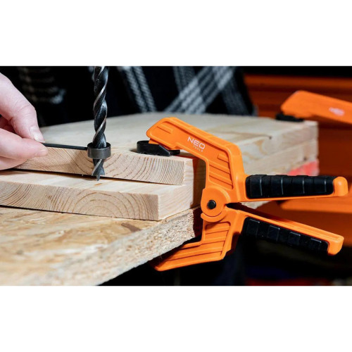 Струбцина Neo Tools затискач пружинний, пластик, 100мм (45-523) – Neo Tools (вид 1)