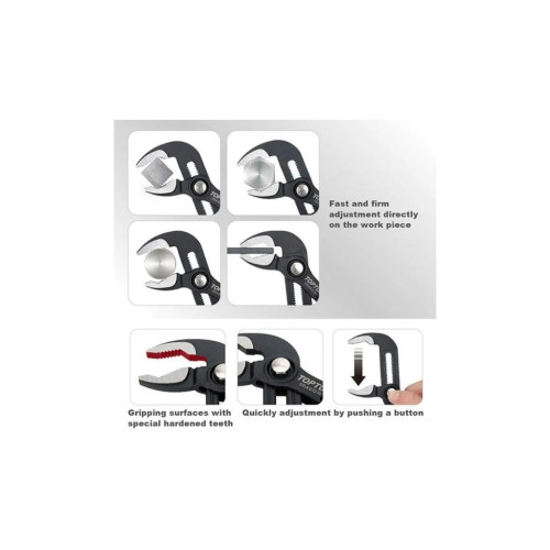 Клещи Toptul переставные 12" с кнопкой Pro-Series (DDAG1212) – TOPTUL (вид 1)