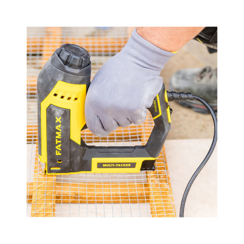 Степлер будівельний Stanley електричний Fatmax Multi-Tacker, 5 в 1, скобы G, Н, СТ, гвозди и шпильки 18 GA. (FMHT6-75934) – Stanley (вид 2)
